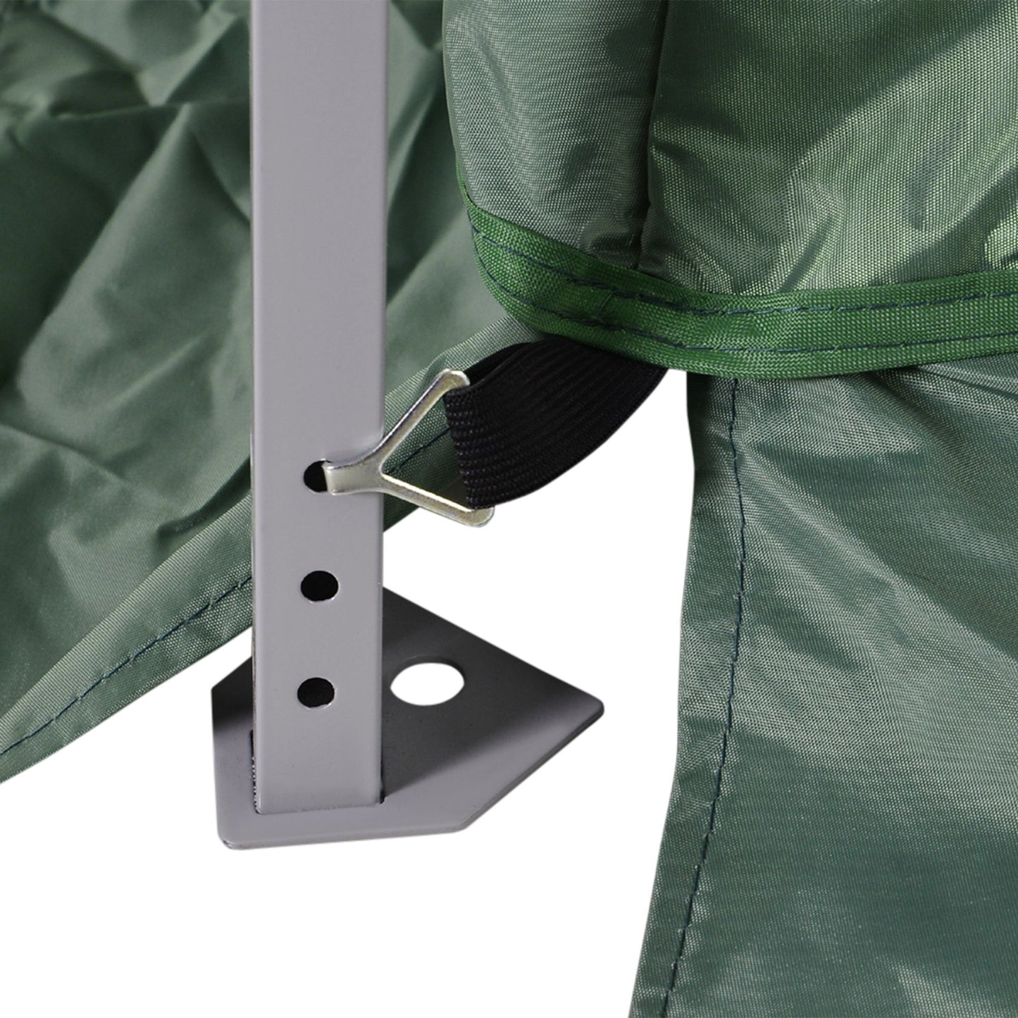 Slant Leg Pop Up Canopy Tent with Netting and Carry Bag, Instant Sun Shelter, Tents for Parties, Height Adjustable, for Outdoor, Garden, Patio, (11.5'x11.5' Base / 10'x10' Top), Green