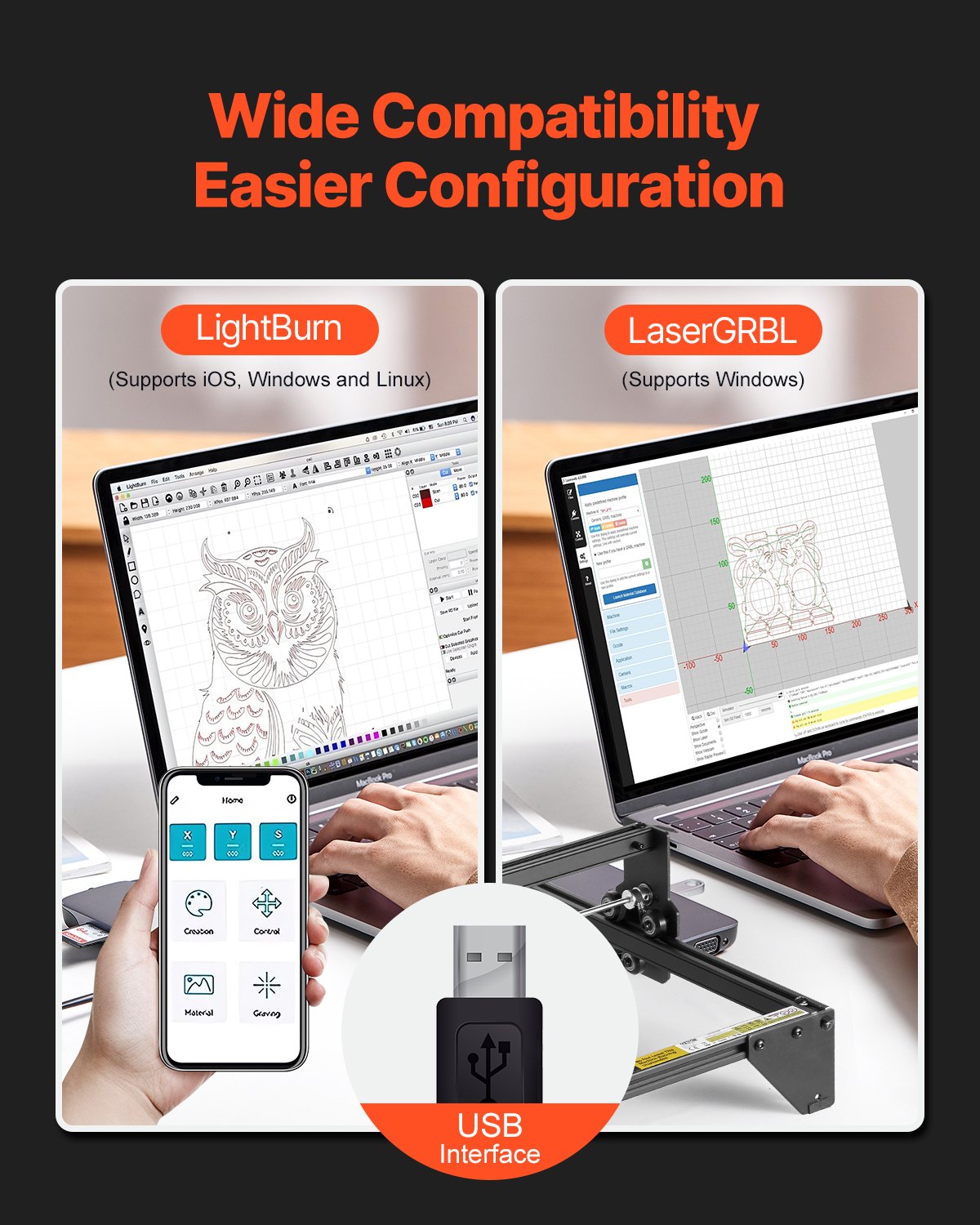 Laser Engraver, 20W Output, Laser Engraving Cutter Machine, 13.7 X 15.7 In/35 X 40 Cm Working Area, 10000 Mm/min Movement Speed, Compressed Spot With Eye Protection, For Wood, Certain Metal
