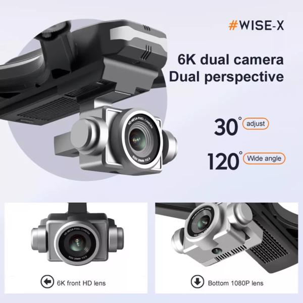 4DRC V14 Professional Drone 6K High-definition Dual Camera Wifi FPV Portable RC Quadcopter 2 Batteries, Logistics Randomly Sent By UPS And USPS.