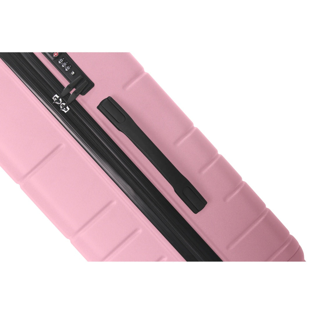 Luggage Sets ABS Hardshell 3pcs Luggage, Lightweight Durable Suitcase Sets Spinner Wheels Suitcase With TSA Lock 20''24''28'' Available Pink
