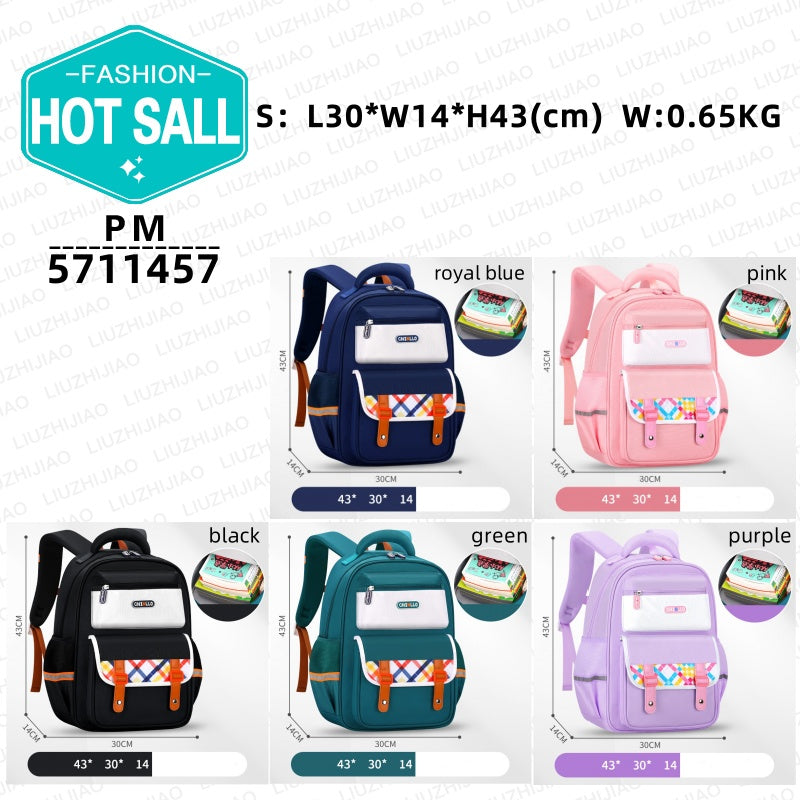 New Trendy Grader Schoolbag - All Kinds Of Schoolbag Students 1-6 Grade Large Capacity Ridge Protection Portable Quality Backpack