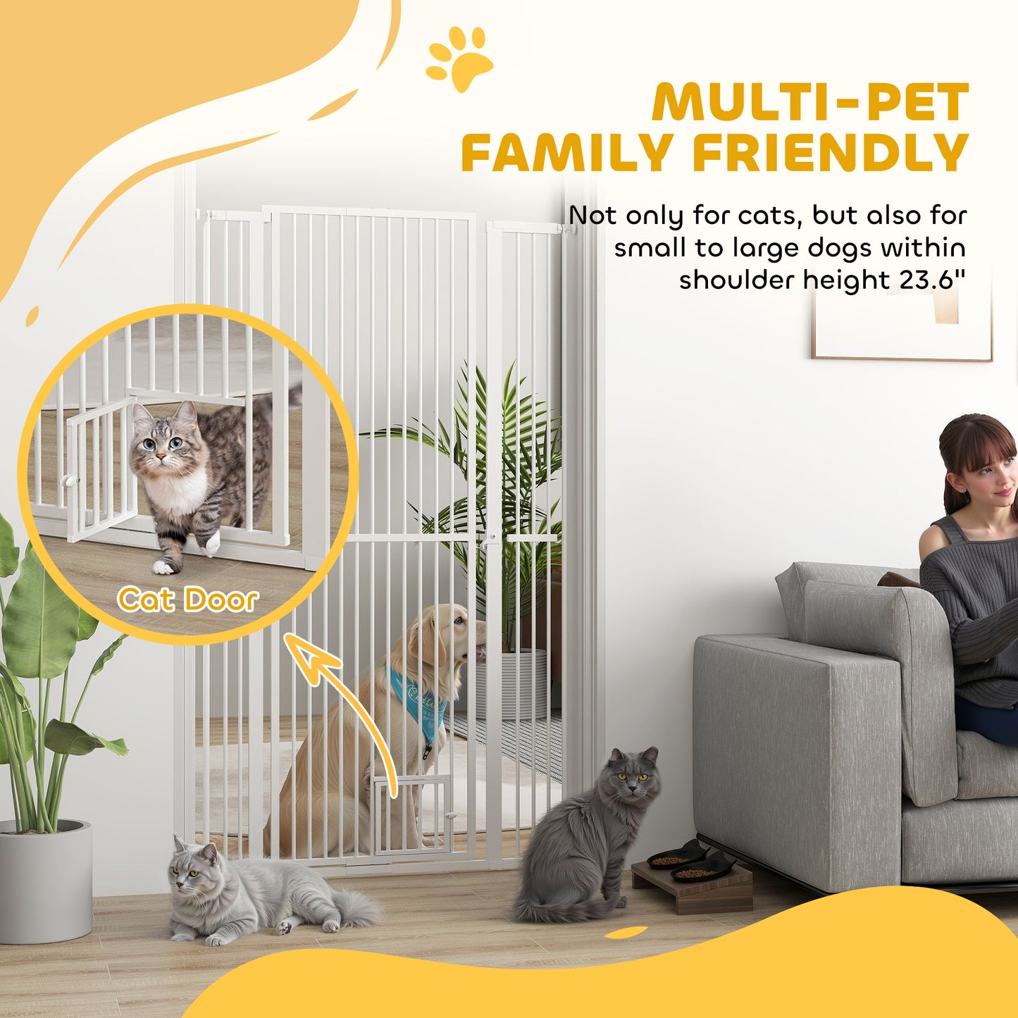 67" Extra Tall Pet Gate