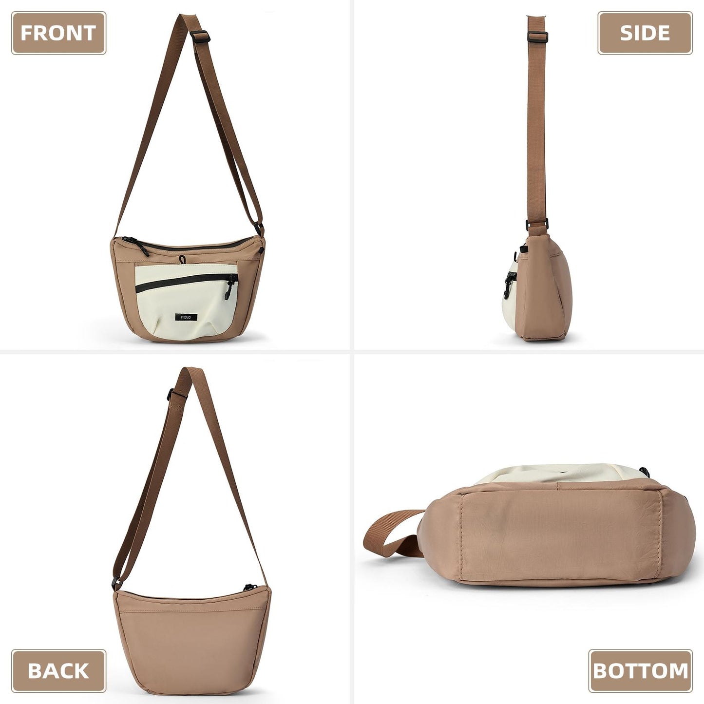 Women's Solid Color Crossbody Bag Fashionable Large Capacity Shoulder Bag For Work School Casual Trendy Versatile High-quality Daily Commuting Bag