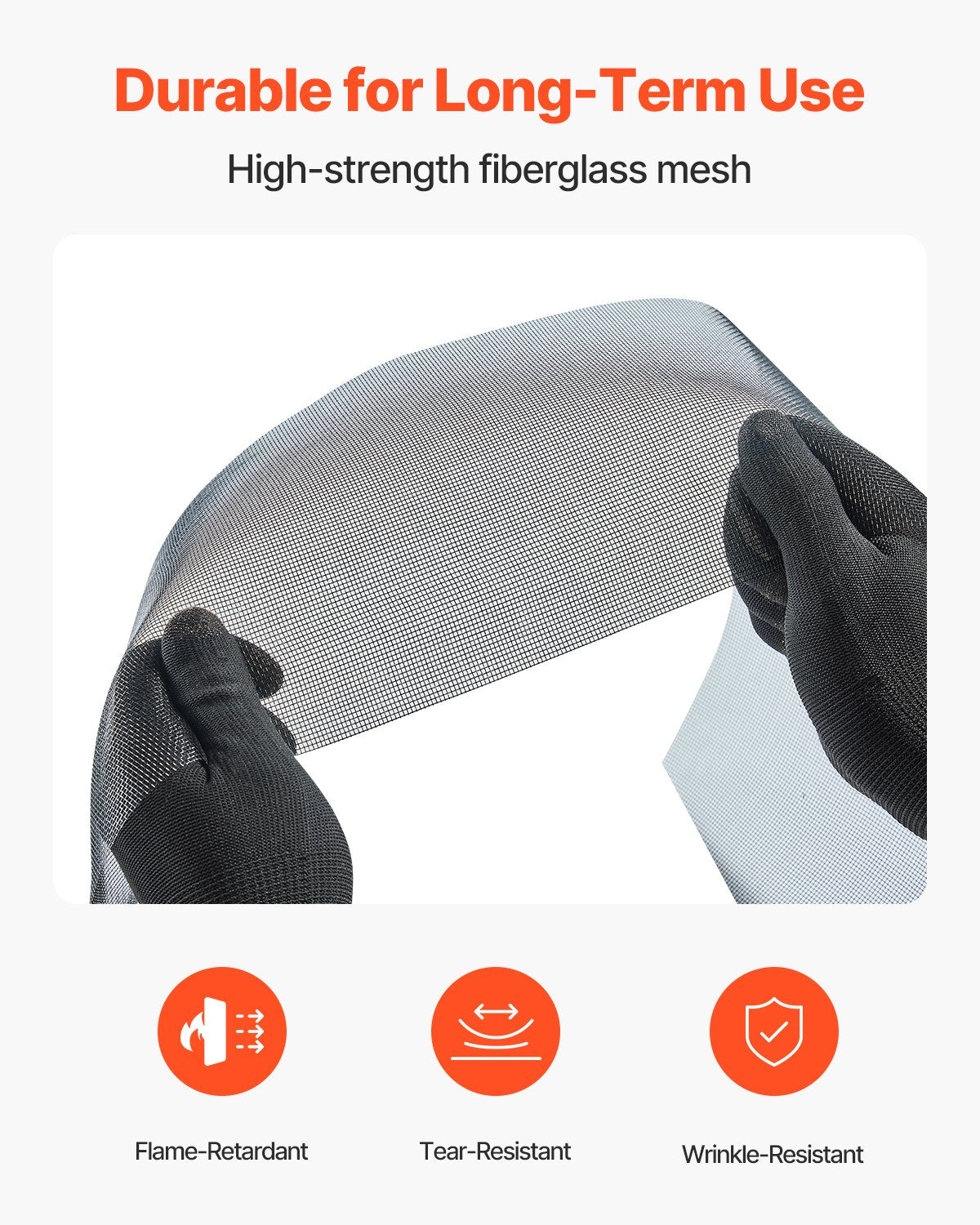 Window Screen Replacement, 100 Ft × 96 In Window Screen Mesh, DIY Adjustable Fiberglass Screen Mesh - Durable, Washable & Easy To Install, Window Screen Repair Kit For Patio Porch Door Windows