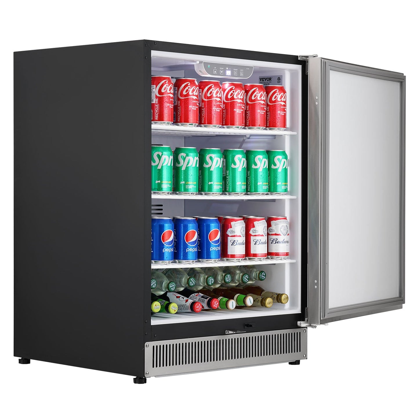 24' Outdoor Beverage Fridge Cooler 150QT Beer Refrigerator Indoor Outdoor