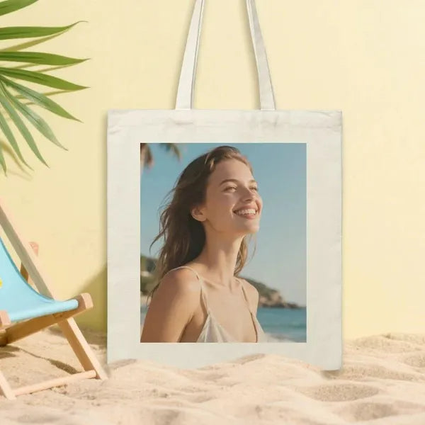Custom Bags Canvas Bags Photo Upload Wedding Thankgiving Day Christmas Gifts - 33x25cm 13'x9.84'