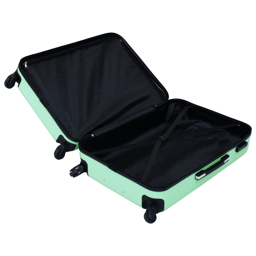 hard shell trolley, mint green ABS;   hard shell trolley, golden ABS