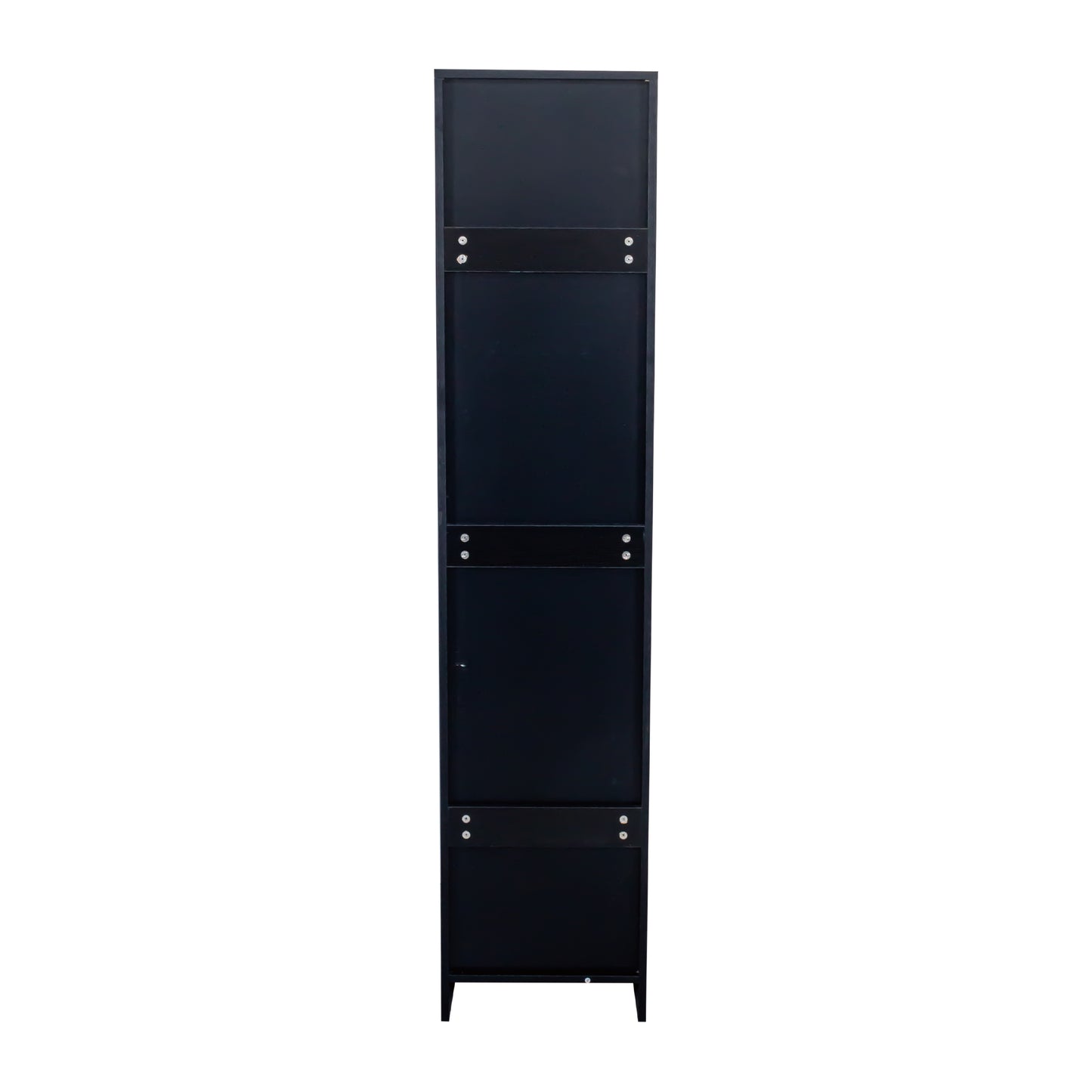 Stackable Wall Mounted Storage Cabinet, 15.75 D X 15.75 W X 70.87 H,black