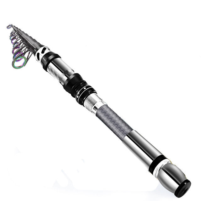 BNTTEAM New Fishing Spinning Reel Rod Combos Carbon Telescop