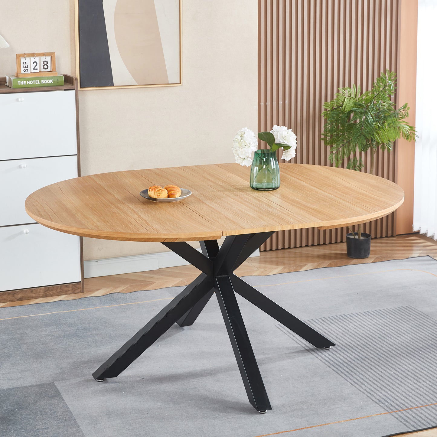 Extendable  Table,DINING TABLE,OFFICE TABLE,COFFEE TABLE,metal Leg,MDF Top,120 -160x120x75cm