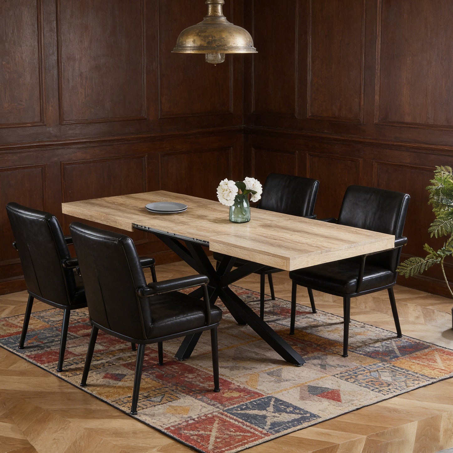 Extendable Table ,DINING TABLE,OFFICE TABLE,COFFEE TABLE,240 200 160x90x75cm,walnut Color