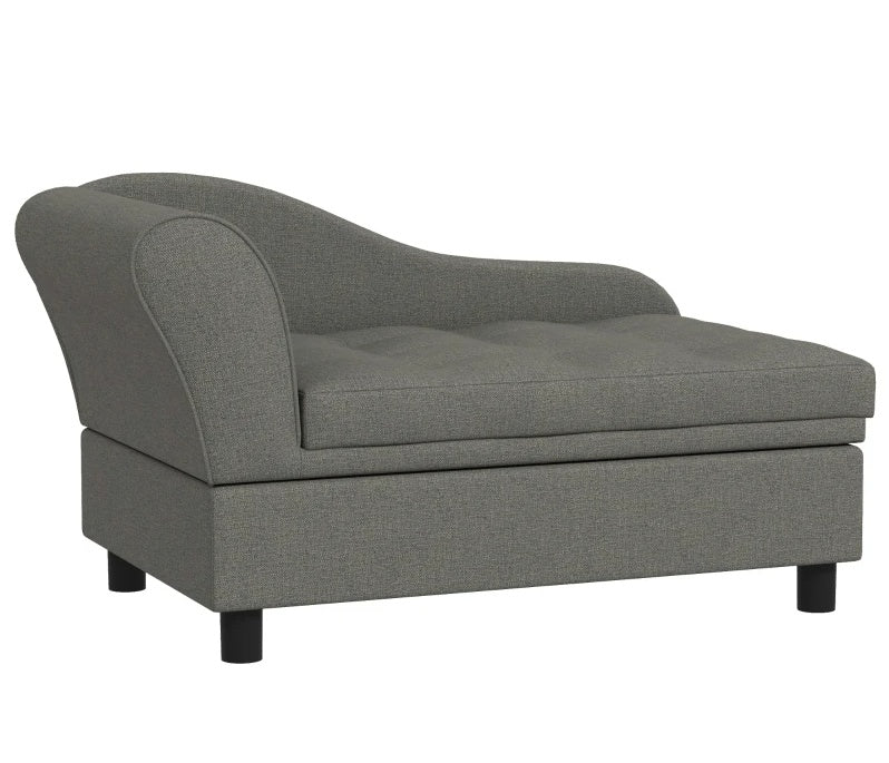 Pet Sofa Dog Sofa For Small Dogs With Storage, Gray