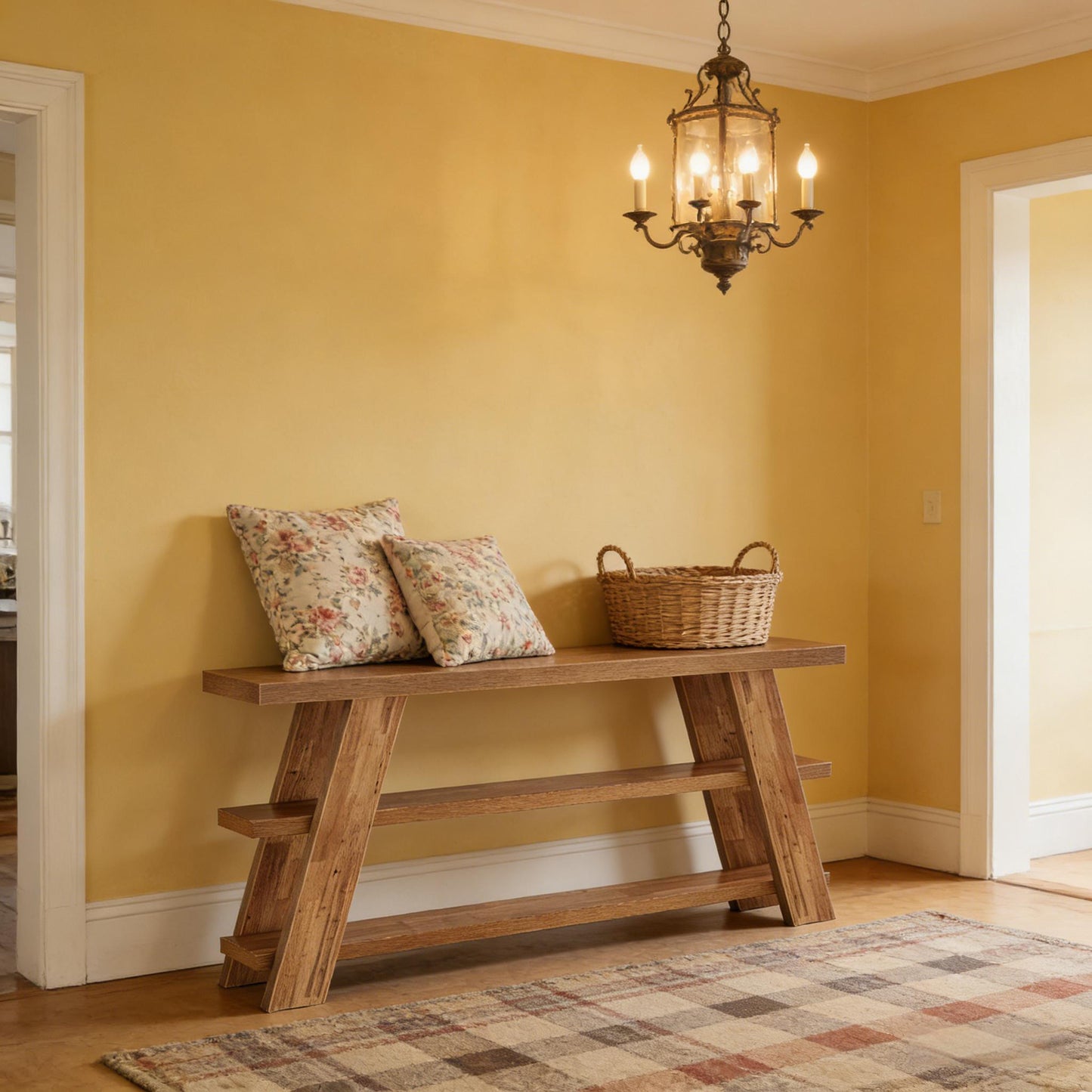 Slim Storage Side Table,3-Tier Console Table,Sofa Table