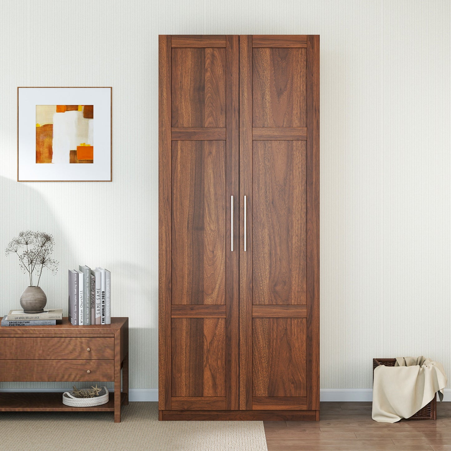 Pantry Cabinet, Kitchen Pantry Storage Cabinets With 2 Door And 3  Shelves,  Pantry Storage Cabinet, Cupboard For Kitchen, Dining Room And Living Room.