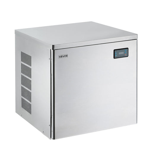 Commercial Ice Maker Machine - Head, 450 Lbs/Day Stainless Steel Ice Machine With Scheduled Ice-Making, Self-Cleaning, Adjustable Thickness, Ideal For Restaurant Bar Cafe Hotel - Head Only