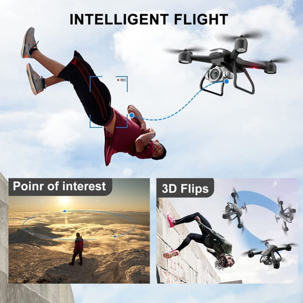 4DRC V14 Professional Drone 6K High-definition Dual Camera Wifi FPV Portable RC Quadcopter 2 Batteries, Logistics Randomly Sent By UPS And USPS.