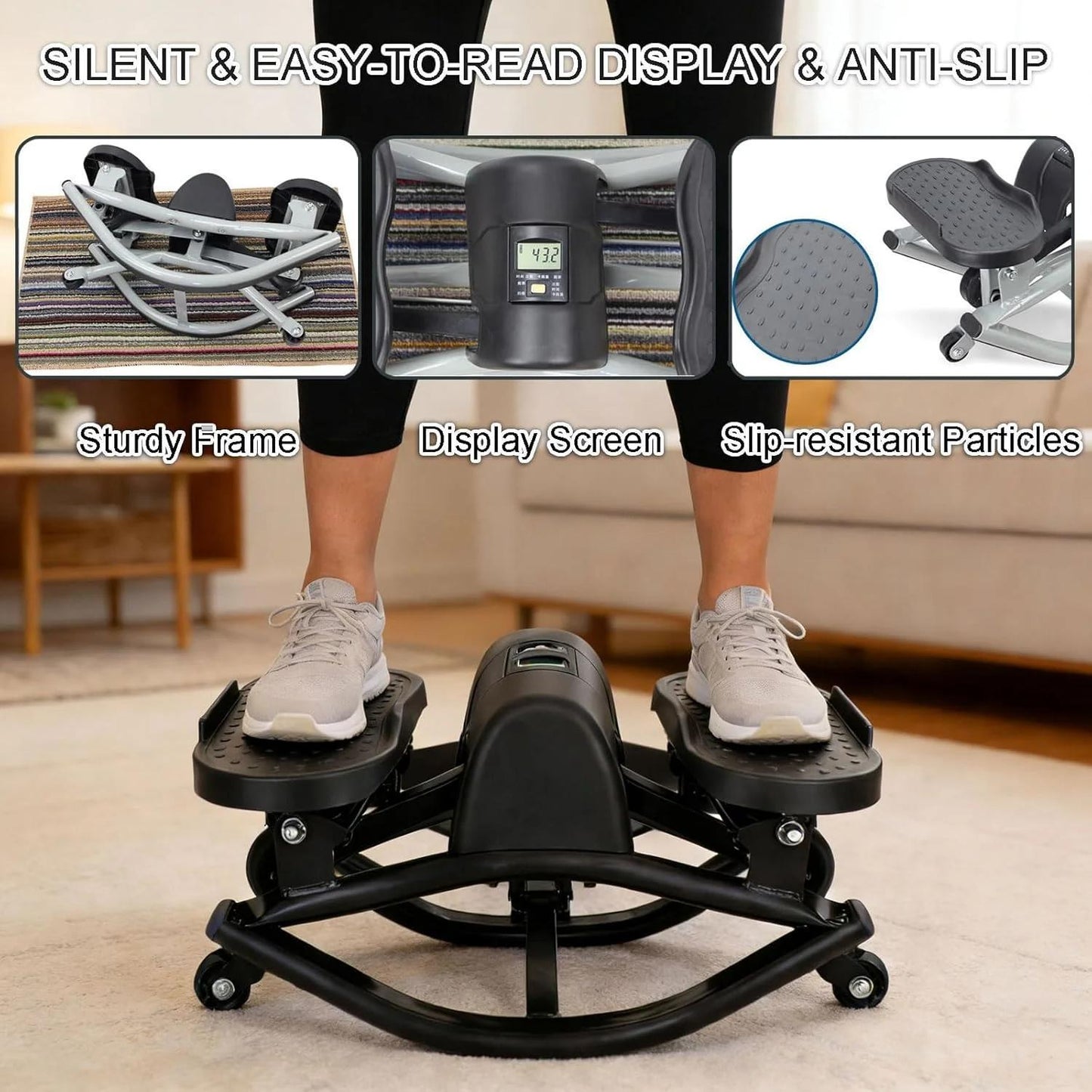 Multifunctional Mini Stepper, Anti-slip Pedal Indoor And Outdoor Fitness Equipment,Self-pickup Only