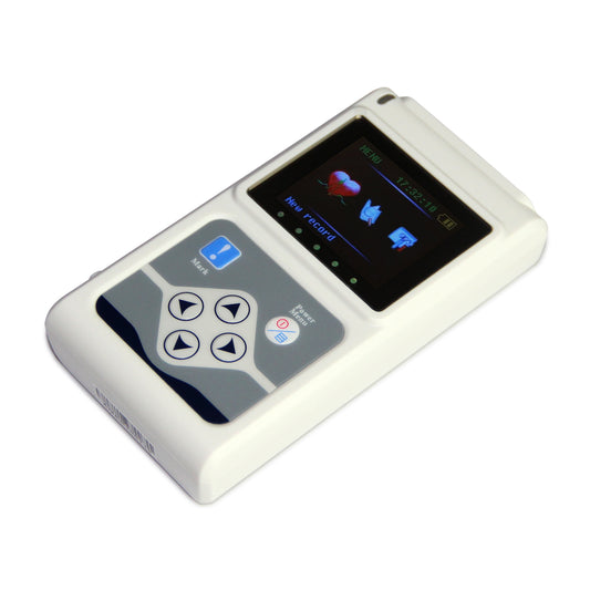 ECG Holter 12 Channel 12 Lead EKG System 24 Hours Multi Language Monitoring PC SW CE FDA