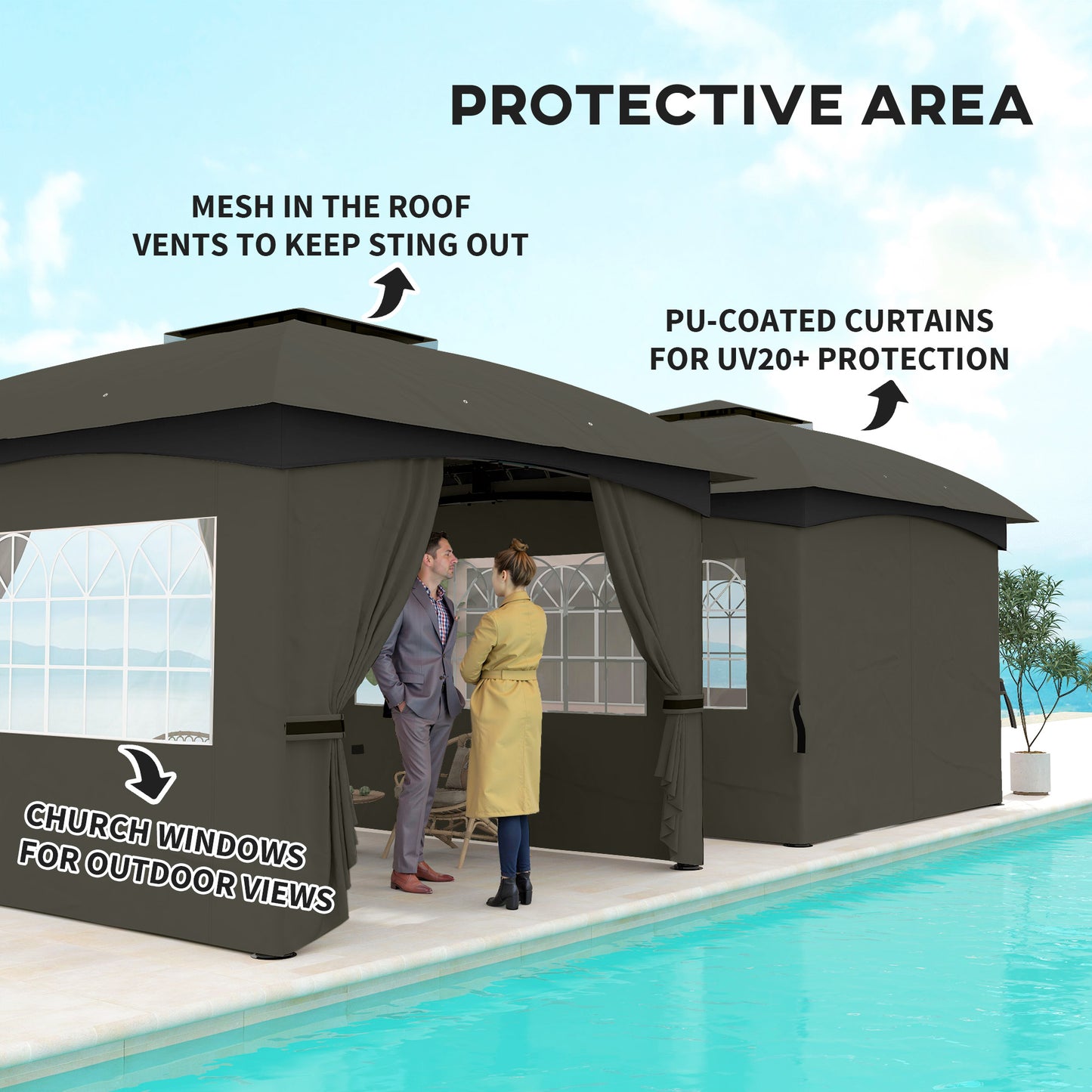 11' x 11' Outdoor Gazebo