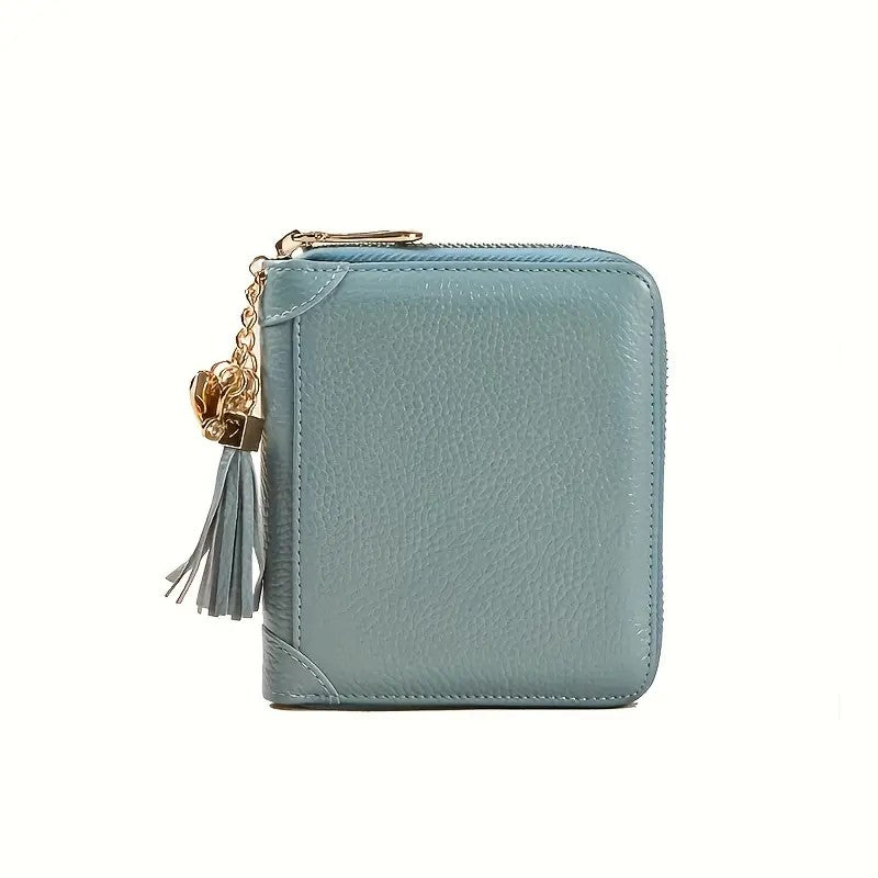 Mini Credit Card Holder For Women RFID Blocking Multifunctional Zipper Coin Purse Large Capacity Card Holder Credit Card Holders Credit Card Case