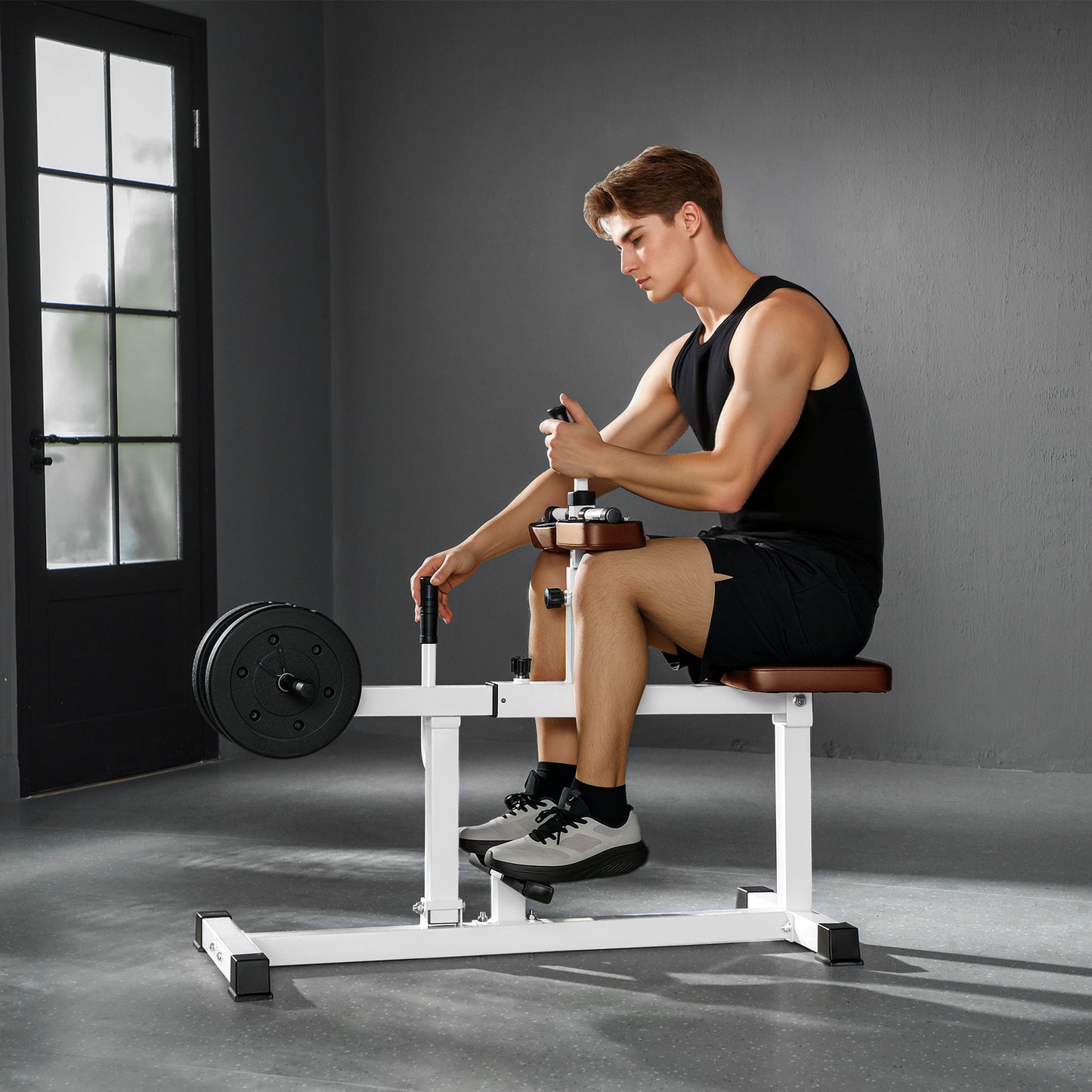 Adjustable Seated Calf Raise Exercise Strength Training Gym Equipment