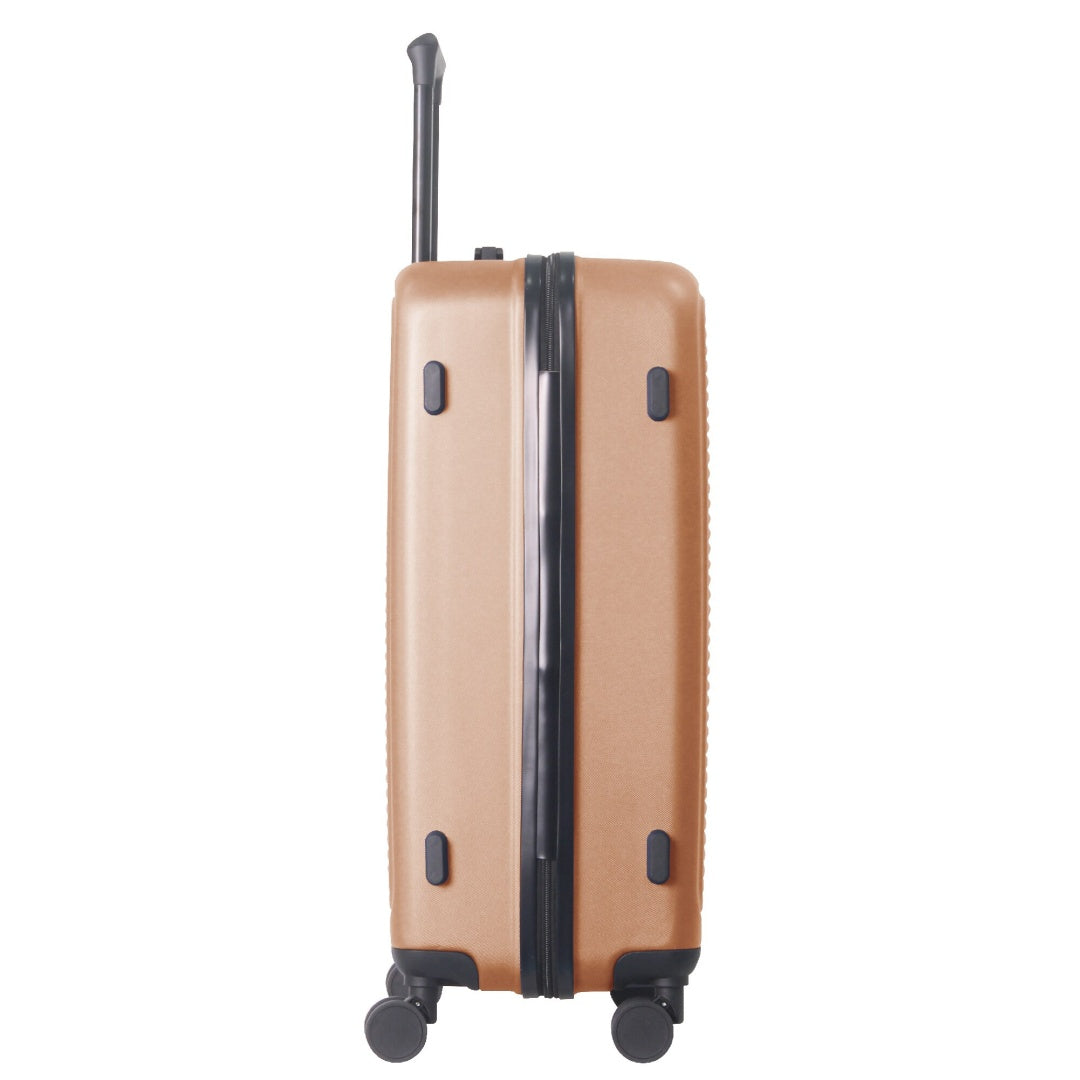 Luggage Sets ABS Hardshell 3pcs Luggage, Lightweight Durable Suitcase Sets Spinner Wheels Suitcase With TSA Lock 20''24''28'' Available Brown