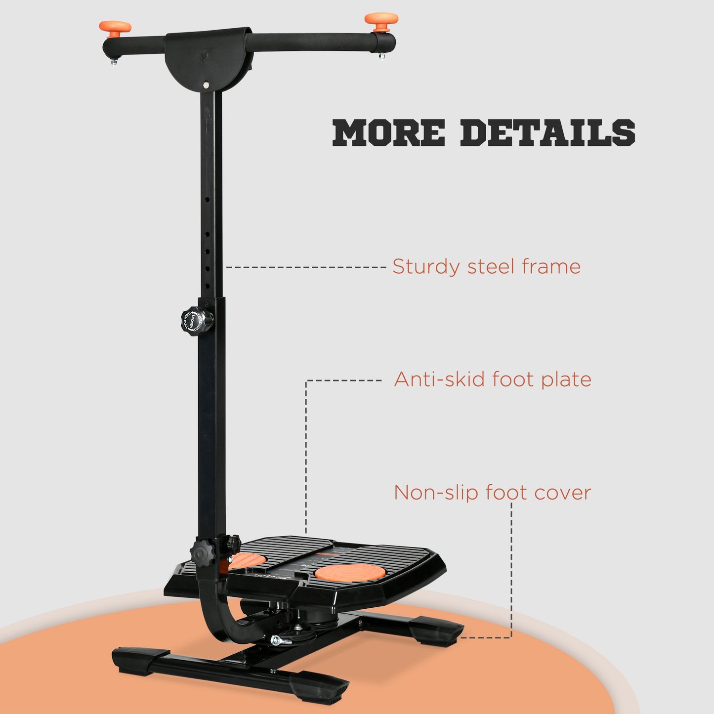 Soozier Foldable Ab Twister Board For Waist Trimming With Screen Showing Time, Calories, Etc., Ab Workout Equipment For Women & Men, Core Fitness Training Ab And Butt Workout Equipment
