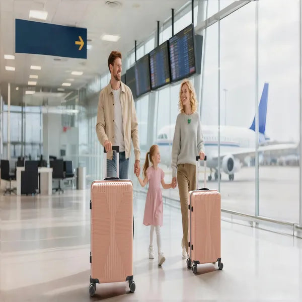 Non-TSA Customs Lock Single 28-inch PP Trolley Case, 28in PP Rose Gold