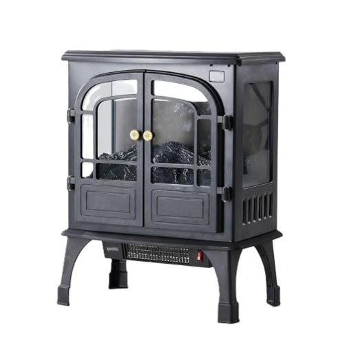 Electric Fireplace Heater, 26 Freestanding Electric Fireplace Stove With 3D Flame Effect