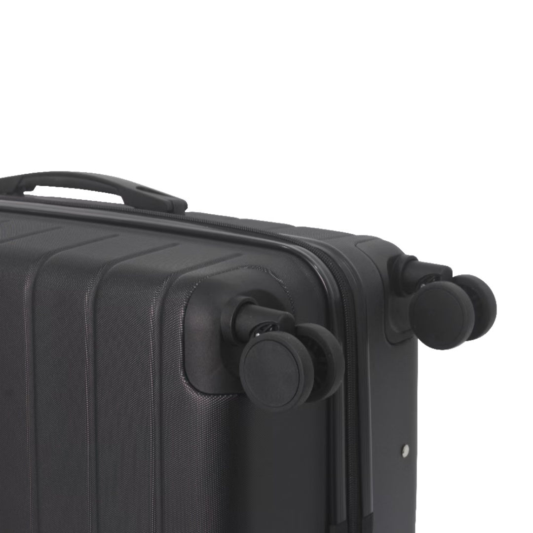 Luggage Sets ABS Hardshell 3pcs Luggage, Lightweight Durable Suitcase Sets Spinner Wheels Suitcase With TSA Lock 20''24''28'' Available Black
