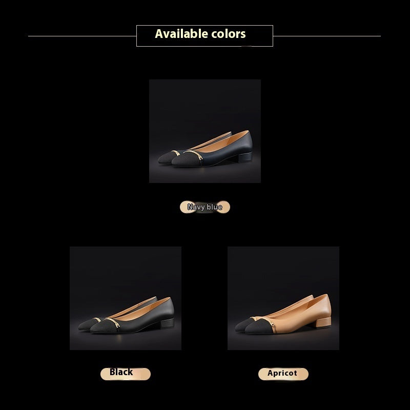 Plus Size Spring And Autumn Leather Soft Bottom Women's Shoes