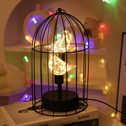 LED Christmas Lights Creative Iron Birdcage Night With A Romantic Design Perfect For Setting The Mood