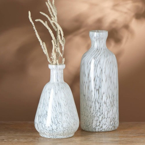 Decorative Splutter Glass Bottle Vase Large Home