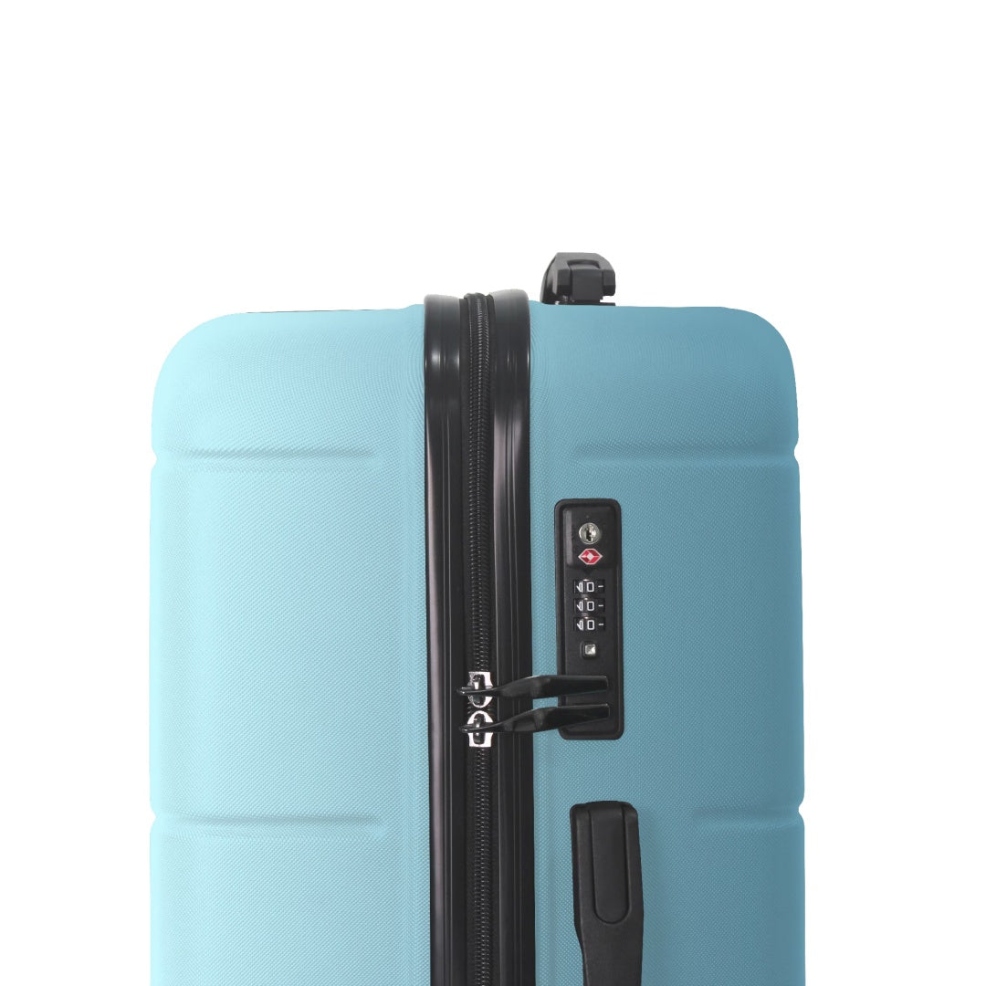 Luggage Sets ABS Hardshell 3pcs Luggage, Lightweight Durable Suitcase Sets Spinner Wheels Suitcase With TSA Lock 20''24''28'' Available Blue