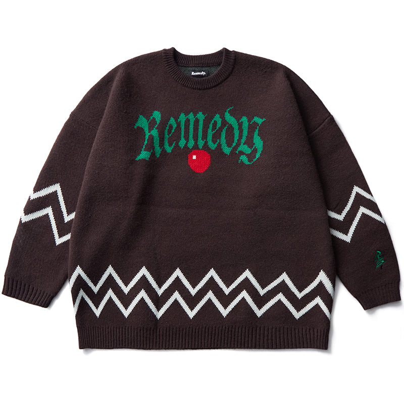 Alphabet Personality Devil Christmas Loose Sweater Men