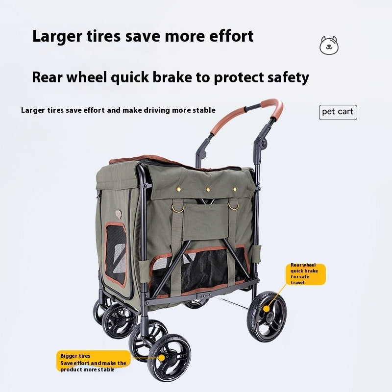 Pet Cart Portable Foldable Trolley